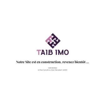Taibimo.com(Promoteur immobilier) Screenshot