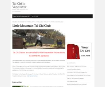 Taichivancouver.com(Learn Tai Chi in Vancouver) Screenshot