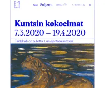 Taidehalli.fi(Koti) Screenshot