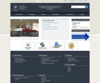 Taiia.gob.sv(Tribunal de Apelaciones de los Impuestos Internos y de Aduanas) Screenshot