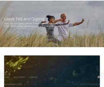 Taijiandqigong.com(Online Tai Chi and Qigong classes with Sifu Torben Bremann) Screenshot