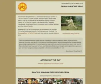 Taijiquan.org(Taijiquan (Tai Chi Chuan)) Screenshot