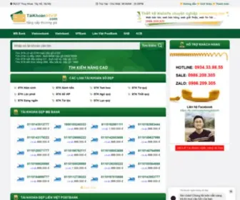 Taikhoansovip.com(Tài khoản ngân hàng số đẹp) Screenshot