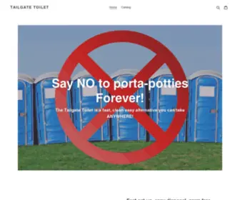 Tailgatetoilet.com(Tailgate Toilet) Screenshot