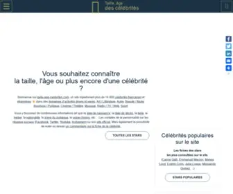Taille-Age-Celebrites.com(De 14 000 stars ⭐ françaises et étrangères) Screenshot