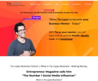 Tailopez.business(Tai Lopez Business) Screenshot