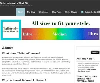 Tailoredknitsthatfit.com(Tailored) Screenshot