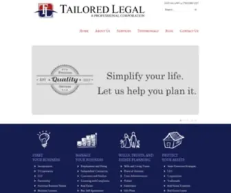 Tailoredlegal.com(Tailored Legal) Screenshot