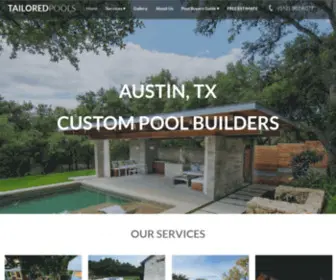 Tailoredpools.com(Custom Pool Builder) Screenshot