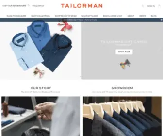 Tailorman.com(Custom made & Readymade Shirts) Screenshot