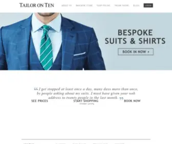 Tailoronten.com(Tailor On Ten) Screenshot