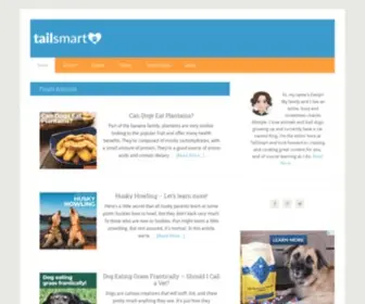 Tailsmart.com(Your smart guide to pet health and wellness) Screenshot