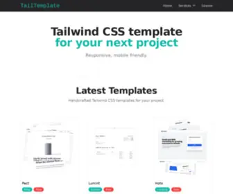 Tailtemplate.com(Tailwindcss) Screenshot