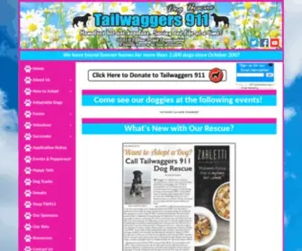 Tailwaggers911.com(Tailwaggers 911 Dog Rescue in Saukville) Screenshot