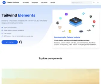 Tailwind-Elements.com(TW Elementsfree Tailwind CSS components) Screenshot