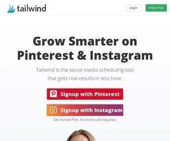 Tailwindapp.com(Tailwind Social Media & Email Marketing Tool) Screenshot