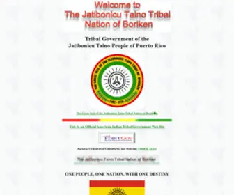 Taino-Tribe.org(The Jatibonicu Taino Tribal Nation of Boriken) Screenshot