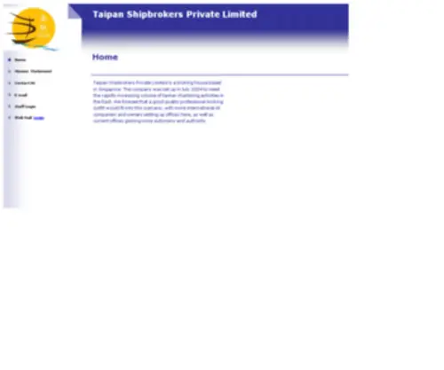 Taipanshipbrokers.com(Taipan Shipbrokers Pte Ltd) Screenshot