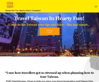 Taipeidreams.com(Experience Taiwan dream travel in Taipei) Screenshot