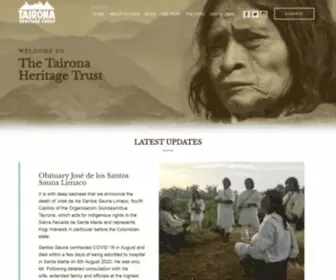 Taironatrust.org(The mission of the Trust) Screenshot