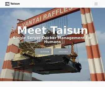 Taisun.io(Docker for humans) Screenshot