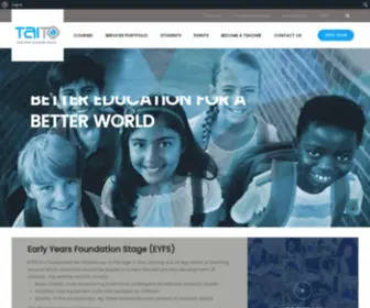 Taitoedu.com(Better Education for A Better World) Screenshot