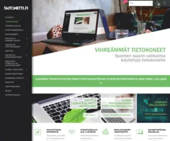 Taitonetti.fi(Suomen suurin valikoima käytettyjä tietokoneita) Screenshot