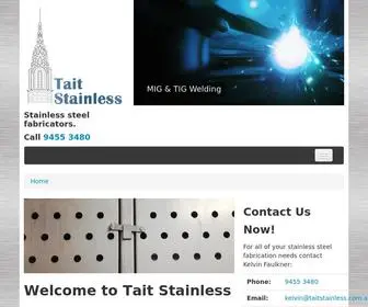 Taitstainless.com.au(Tait, Stainless Steel Fabricators) Screenshot