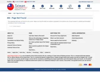Taiwanvisagov.com(Taiwan eVisa) Screenshot