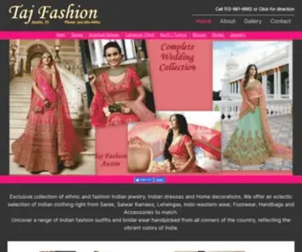 TajFashion.com(Indian clothing Store Austin Texas) Screenshot