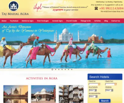 TajMahalagra.com(Agra Tours & Travel Agents) Screenshot