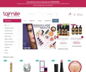 TajMille.com(Maquillage, Rasage et épilation, Coiffure et soins des cheveux, Parfums, Bien) Screenshot