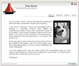 Tajn.net(About Tarik Ansari) Screenshot