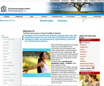 TajPharma.com(TAJ PHARMA INDIA) Screenshot