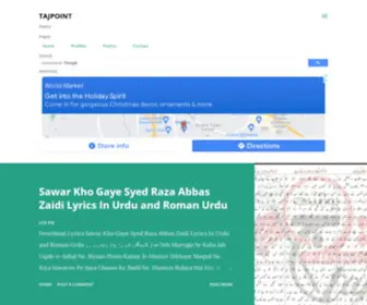 TajPoints.com(Official Blog of TAJPOINT (تاج پوائنٹ)) Screenshot