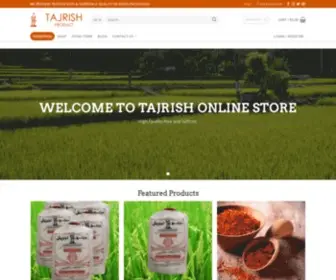 Tajrish.ca(RICE & SAFFRON Online Shop) Screenshot