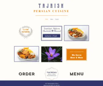 Tajrishrestaurant.com(Tajrish Persian Cuisine) Screenshot