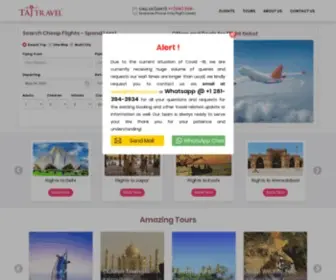 TajTravel.com(Taj Travel) Screenshot