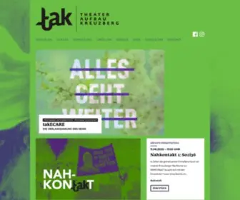 Tak-Berlin.de(Theater Aufbau Kreuzberg) Screenshot