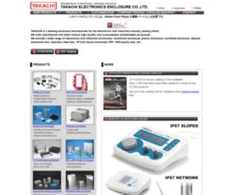 Takachi-Enclosure.com(Manufacturer of electronics enclosures and industrial enclosures) Screenshot