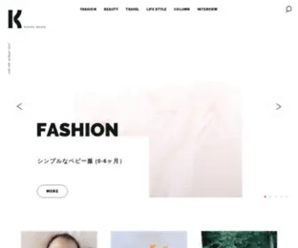 Takadakumiko.com(「K」 ) Screenshot