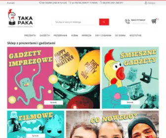 Takapaka.pl(Sklep z gadżetami i prezentami na każdą okazję) Screenshot