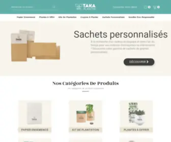 Takaplanter.com(Goodies écologiques à personnaliser en ligne) Screenshot