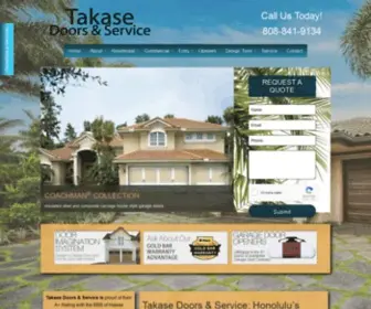 Takasegaragedoors.com(Oahu's Garage Door Experts) Screenshot