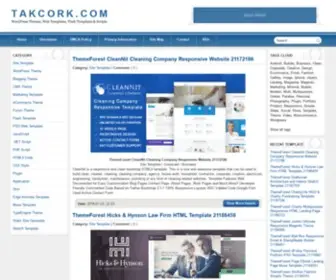 Takcork.com(Website template & WordPress Themes) Screenshot