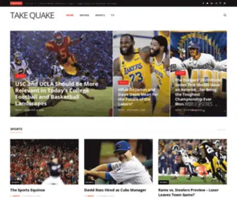 Take-Quake.com(Sports, Movies, & TV) Screenshot