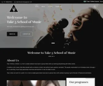 Take5Schoolofmusic.in(Music Schools in Hyderabad) Screenshot