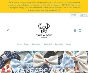 Takeabowooo.com(Take A Bow Handmade Pet Accessories) Screenshot