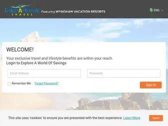 Takeabreaktravel.com(Take A Break Travel Featuring Wyndham Vacation Resorts) Screenshot