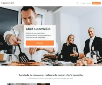 Takeachef.com.mx(Chef a domicilio para eventos privados en México) Screenshot